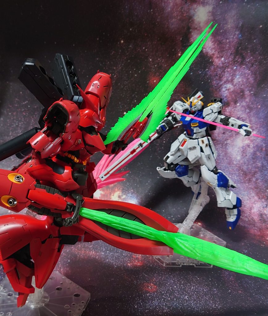 νガンダムFFとの宿命の対決。