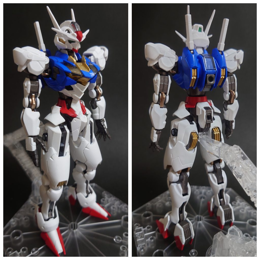 塗り終わった状態です。う〜んなんて言うんですかね…紙粘土みたいになってますねーこの時はこれが限界だったんでしょうね。厚塗りしすぎて訳わからん事になってます。