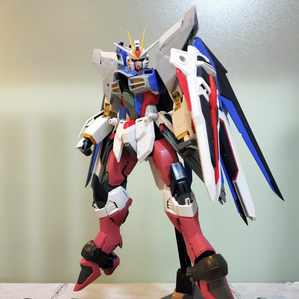 たまたまヤフオクで安く買えたジャスティスの脚…こっからの形状変更は我ながらよくやったなぁと😄💦勢いって大事ですね。