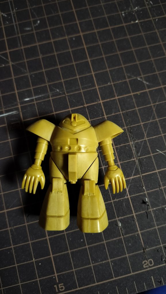 【以下製作工程】仮組み時点です。手首の向きが気になりました。