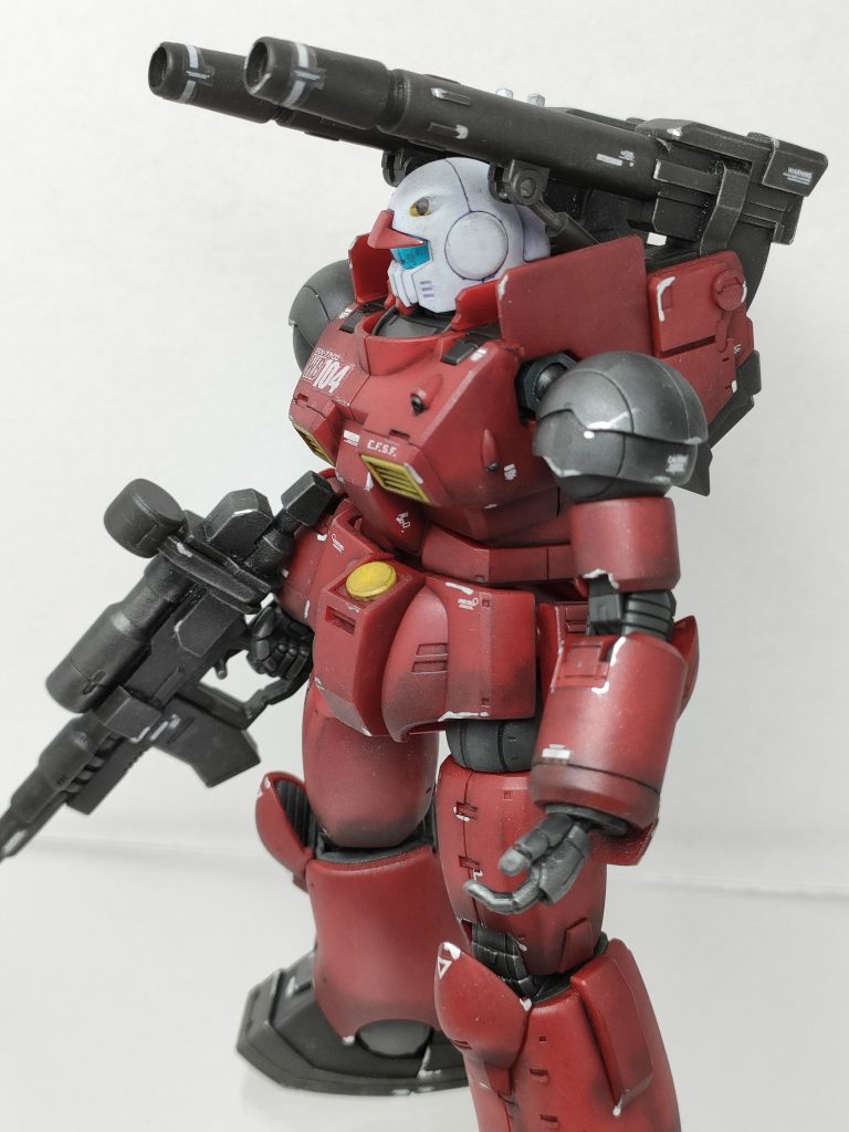 好みのアングルです。ガンキャノンはウェザリング似合いますな。