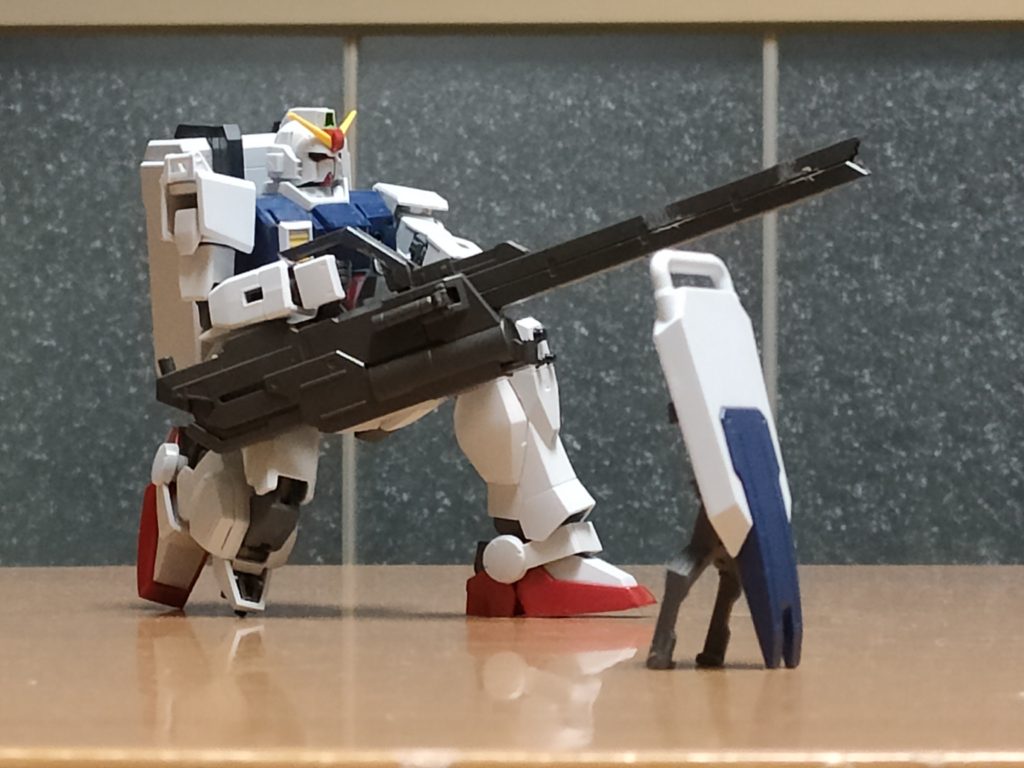 鉄血オプションセット7の大型レールガンで輝き撃ち。