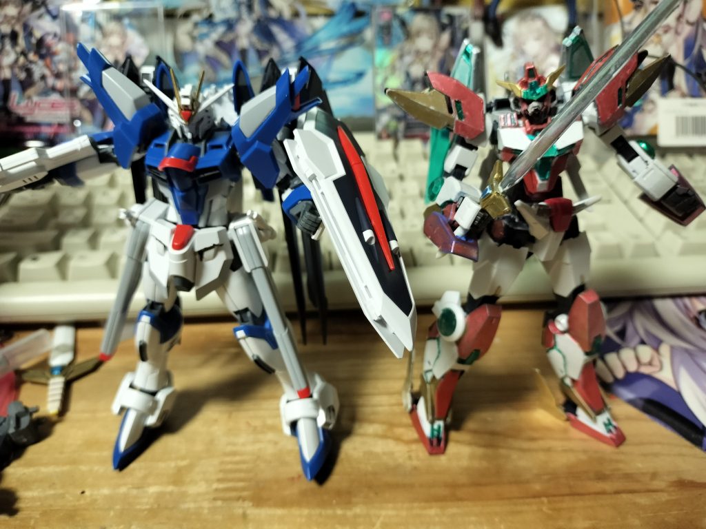 以上です　さてここからどう改造または塗装するか　しかし自分てきにはフリーダムの羽は昔のHGフリーダムの羽が好きだたな　あのバラエーナ・プラズマ収束ビーム砲の固定のほうがあとクタクタにならなかっからな(；・∀・)