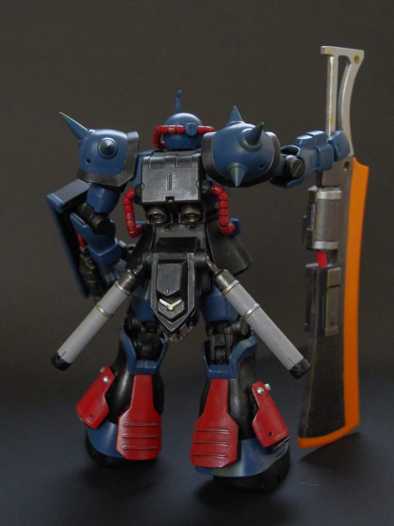 ホバーバーニア装備は試作ということもあり、装甲などは多少簡易的なイメージです。運用時間延長のためのプロペラントも採用。