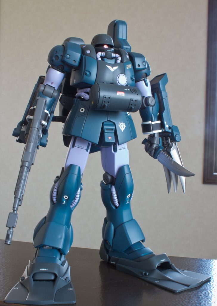 フルオプション状態❗（笑）シルエットはギラ・ズールそのものなのですが、ポイント抑えてどう見ても水陸両用タイプにしか見えないアレンジは凄い❗