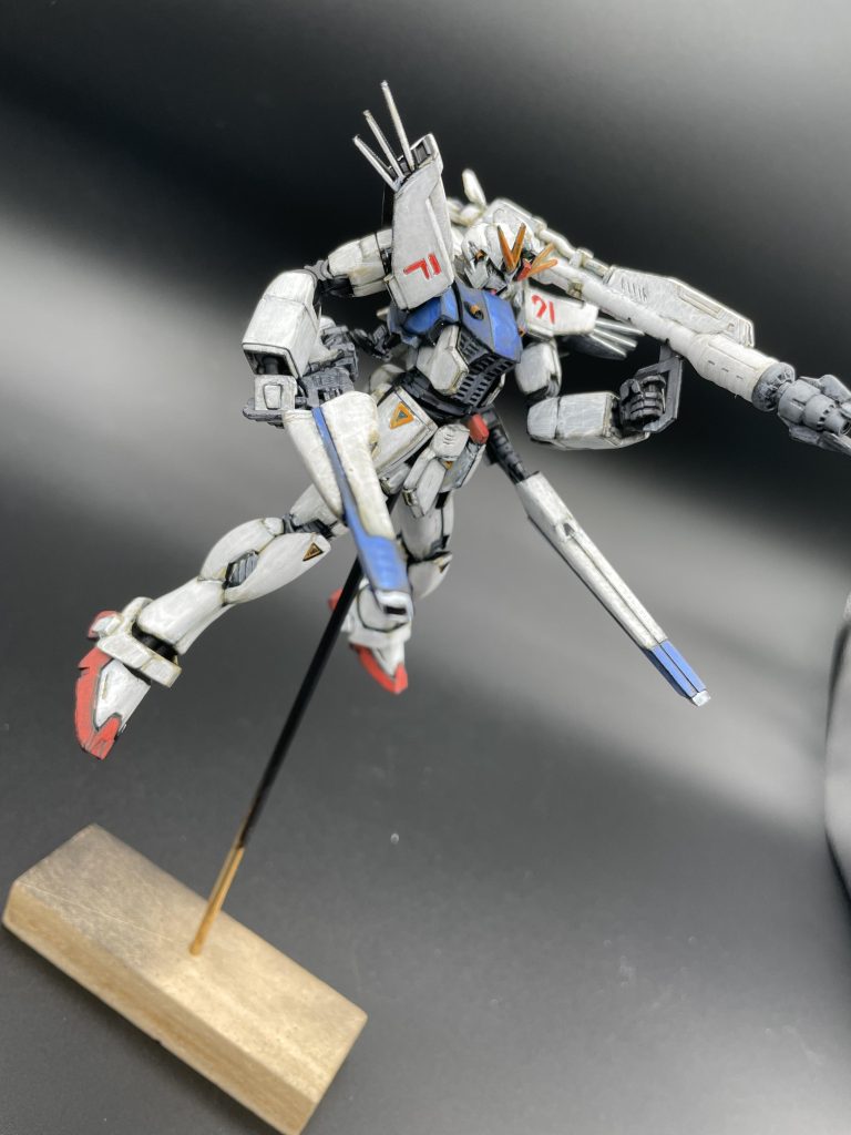 HGUC 筆塗り絵の具全塗装 F91–6枚目/制作者：NbHaruto
