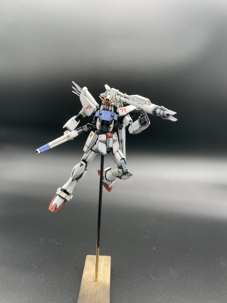 HGUC 筆塗り絵の具全塗装 F91–7枚目/制作者：NbHaruto
