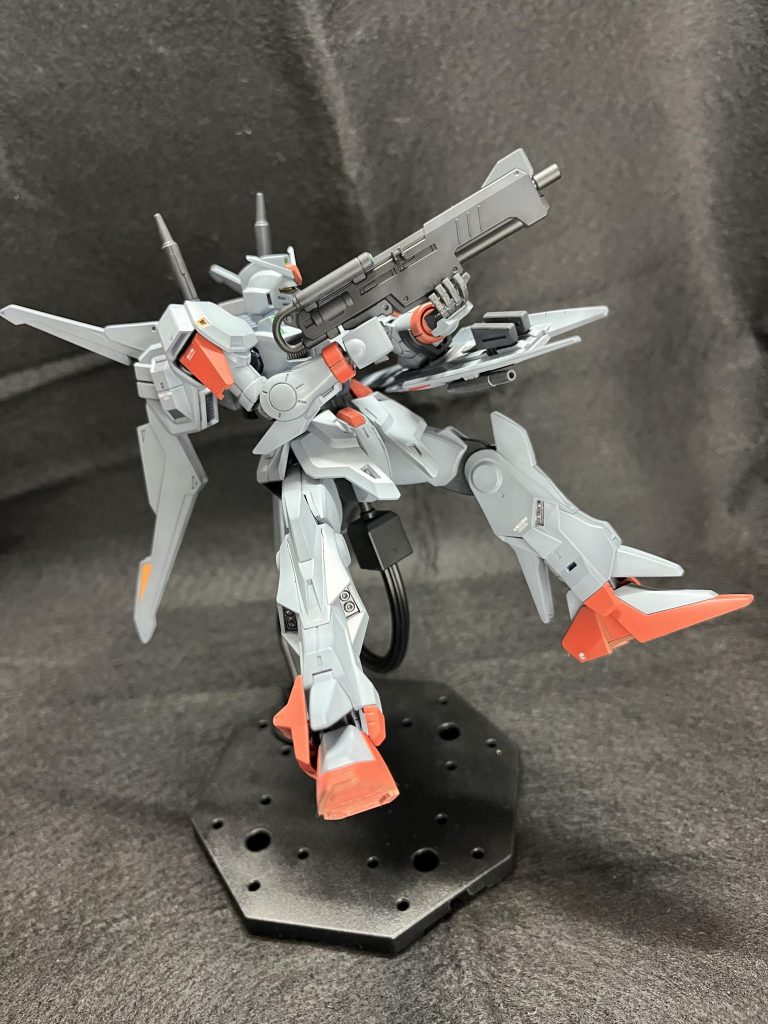 ライフルを構えて