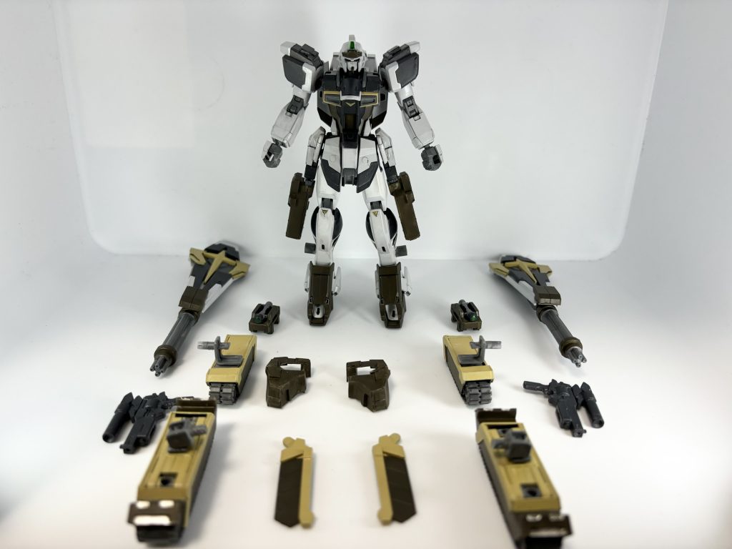 装備している武装や装甲はある程度外すことが可能(本来のインパルスには戻せませんが)フロントスカートの装甲はネオジム磁石での取り外しになります