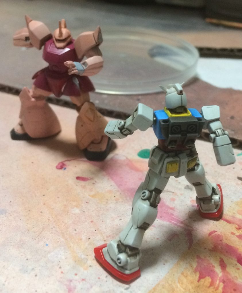 最終調整　もっと広いジオラマベ－スにすればこんな感じにする事が出来たのに選んだのが少し小さかったです　