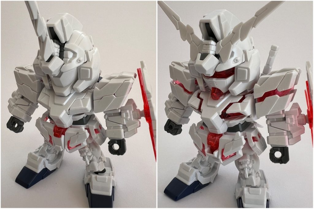 まずは素組。SDで変形できるのはこのBB戦士だけと知りテンション⤴️