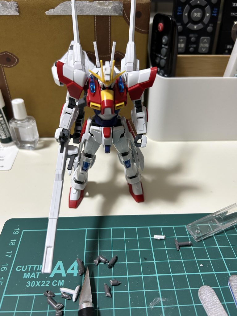 シンプルなスタイルのビルドバーニングに、キャリバーンのバリアブルロッドライフルを装備してみました。