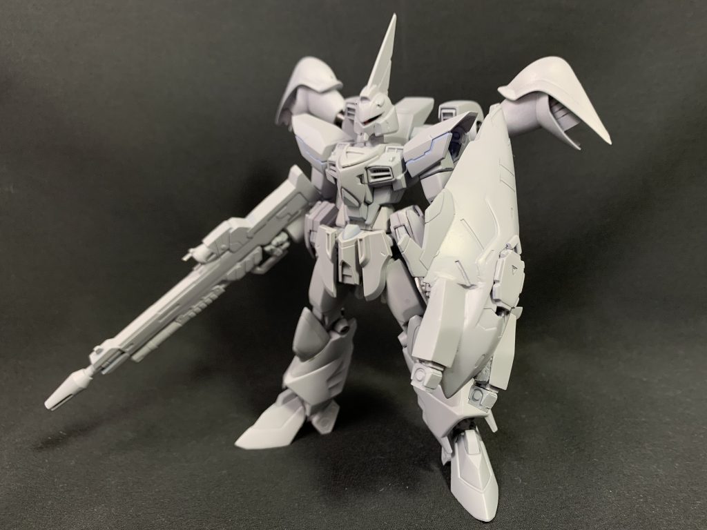 サフを吹いた状態。