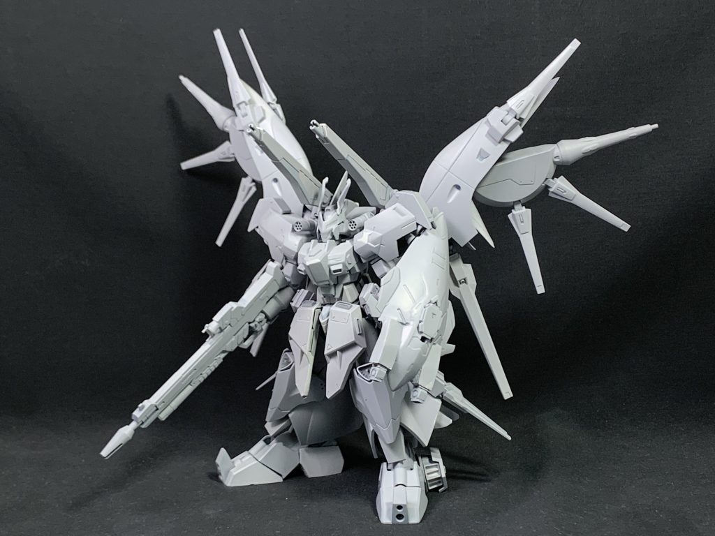 サフを吹いた状態。