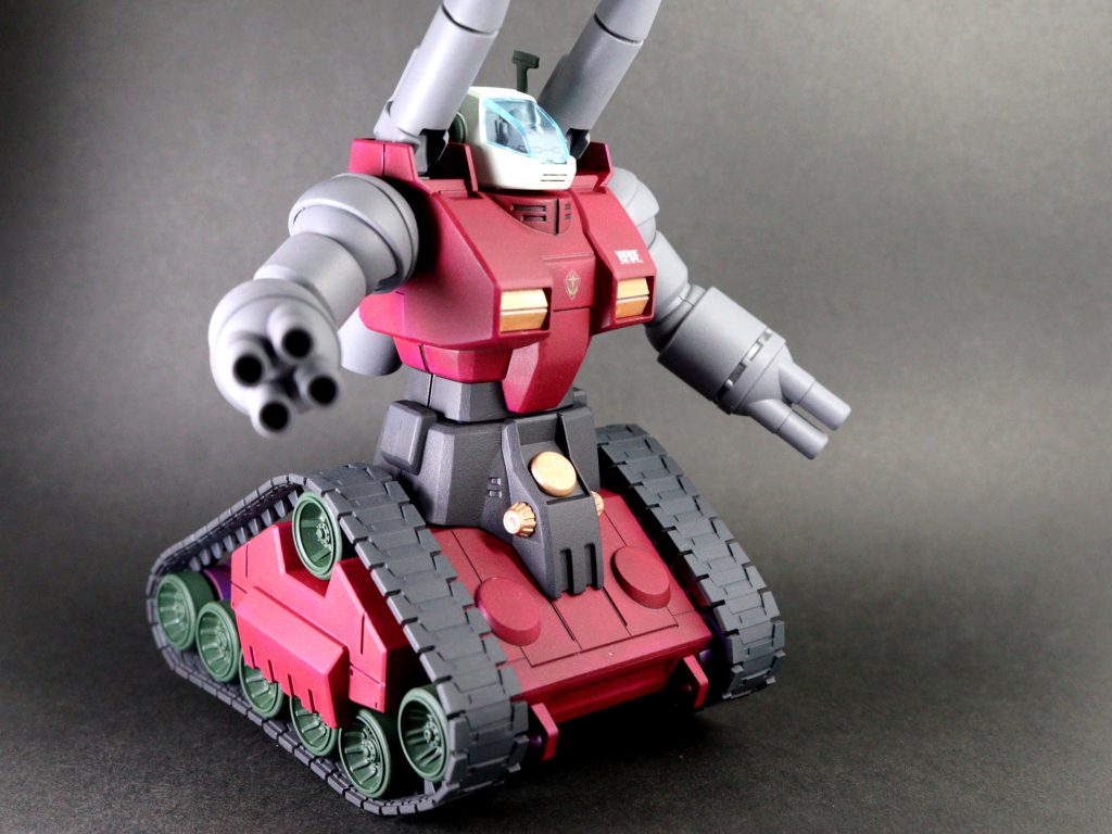 塗装作品 No.11　HGUC 1/144 RX-75 ガンタンク エリュトロン『機動戦士ガンダム』–3枚目/制作者：茶雪bravely