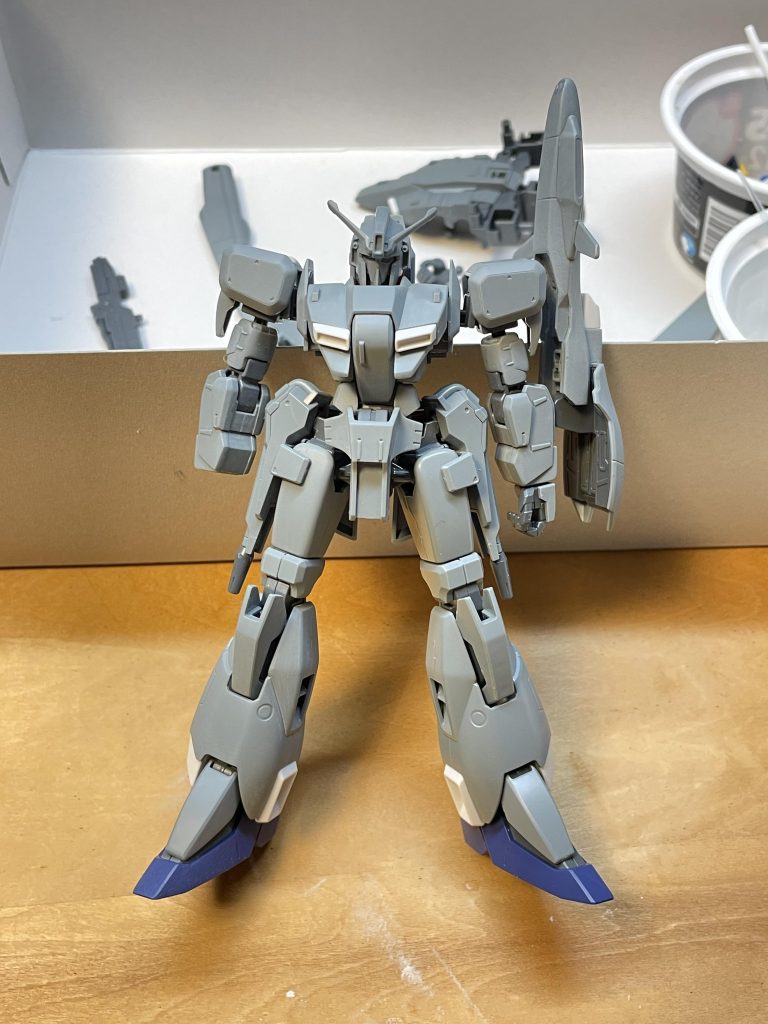 こちらもパチ組み状態でも、胴部１ミリ、上腕部１ミリの延長をイメージしてみた画像ですバランスが良くなった感じ