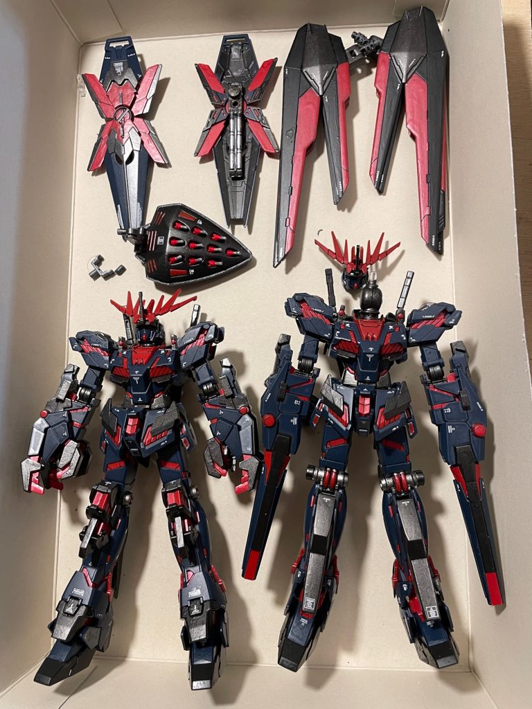 ばらして塗りなおし、改装、墨入れ、デカール、トップコート、汚し前。