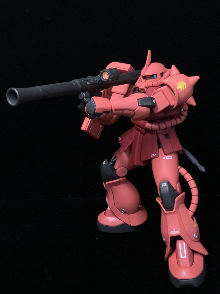 ザクバズーカ。個人的にシャアザクはバズーカのイメージがあります。