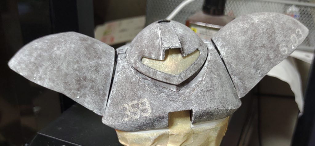 もっときつくウェザリングする為に再度マルチホワイトでウォッシングでほとんど真っ白に