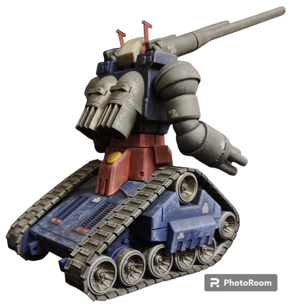 このウェザリングはアクリルガッシュで基本色よりも少し薄い色で施しております　それだけなんですがまあまあそれらしく