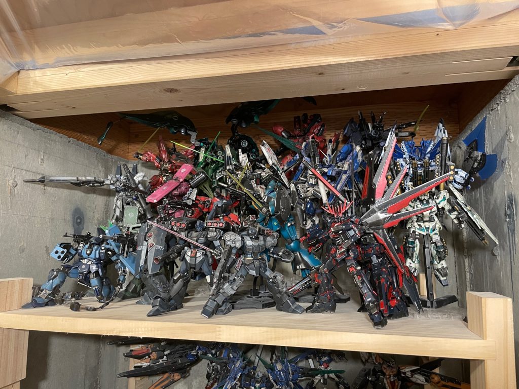 RG Hiνガンダム、νガンダム、サザビー。HG シルヴァバレトサプレッサーバナージカスタム、フルコーンガンダム、UCペルフェクティビリティー、UCバンシィペガッサ、ヤクトドーガギュネイ&クエス、スタークジェガン、ジェスタ、ジェスタキャノン、クシャトリヤ、シナンジュ、シナンジュスタイン、ギラズール、ギラズール親衛隊、ギラズールアンジェロ、シュツルムガルス。