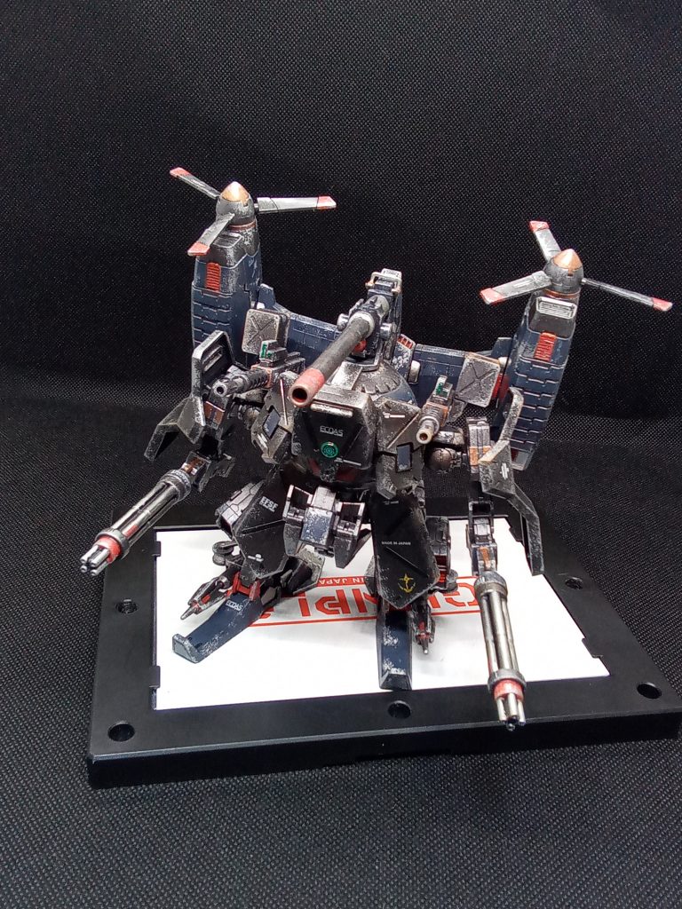 重力下の戦場で非対称戦を想定してカスタマイズしてみました。年明けで叩き売りされていた素材があったのでふんだんに使用していますw