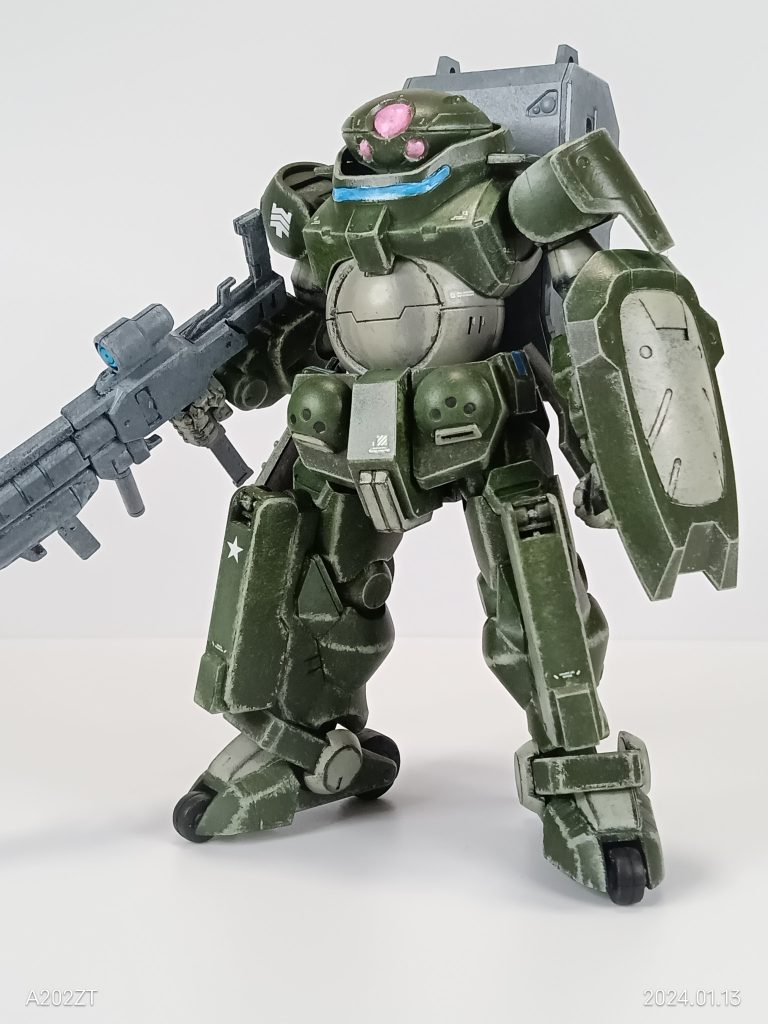 グリモアグリーンベレーショルダーもグリーンに。