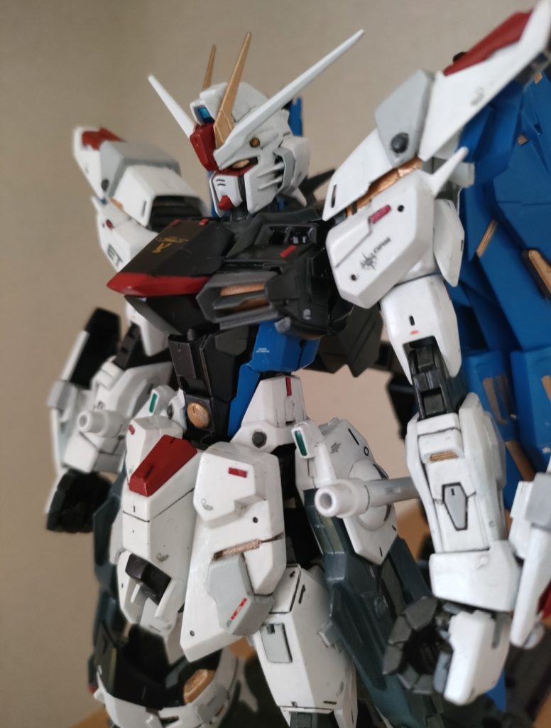 フリーダムを母体として胸部外装をストフリ腰はストフリを使用