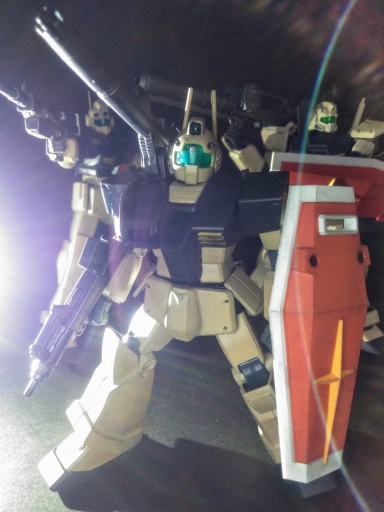 本来はコッチのシチュが妥当でしょうね😁 皆様大好き😍💓💓『キャノンMS』 だけど「UP主」『ジム・キャノン』の活躍シーンは拝見した事が在りません🤔 漫画や動画に「そういったモノ」が、あるのかなぁ❓😩