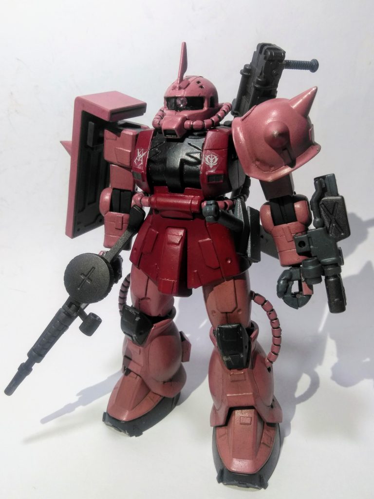 普段「劇中 ネームド キャラ専用機」は         作成しない「UP主」ですが 😑             『ape100さん』の呼び掛けに我慢仕切れなくなって『gtarouさんのシャアザク祭り』に      便乗 して参加 😁                           作成したのが