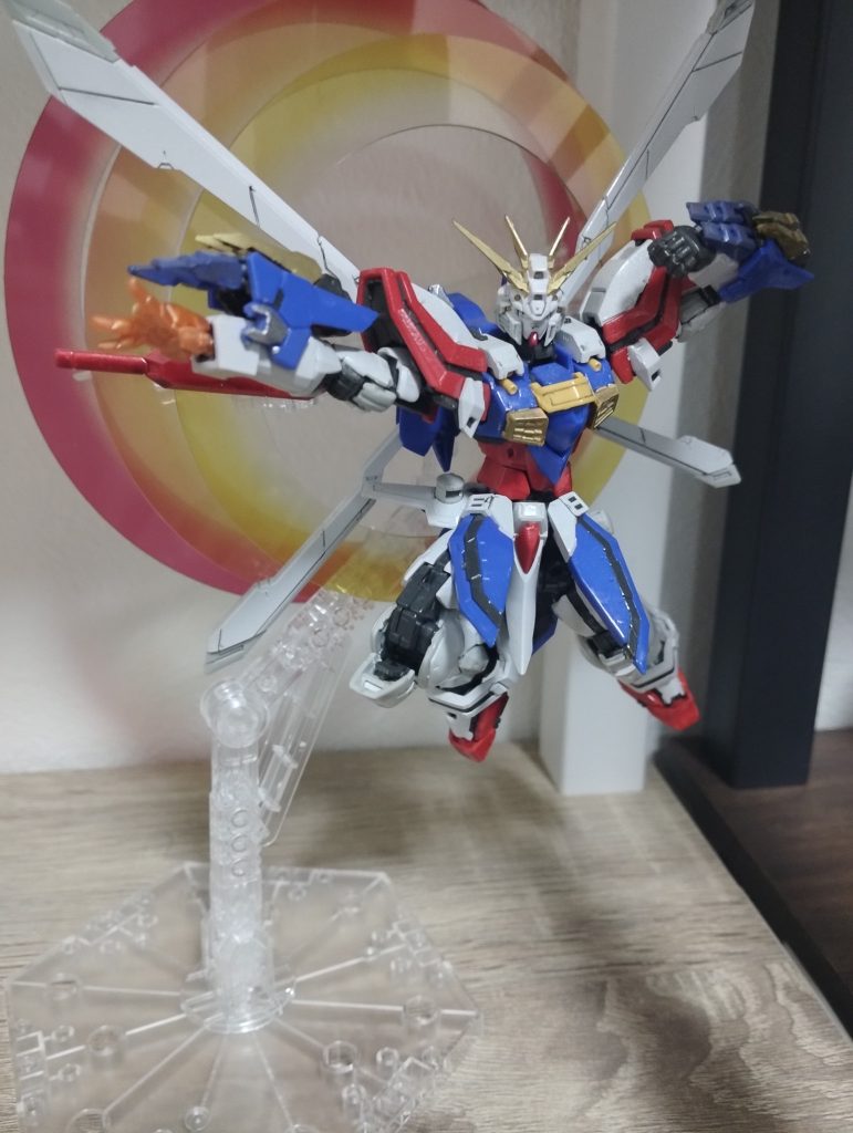 ゴッドガンダムのみ。ダクト部分やアンテナ等を部分塗装。他にもやってるかも知れないが忘れました。