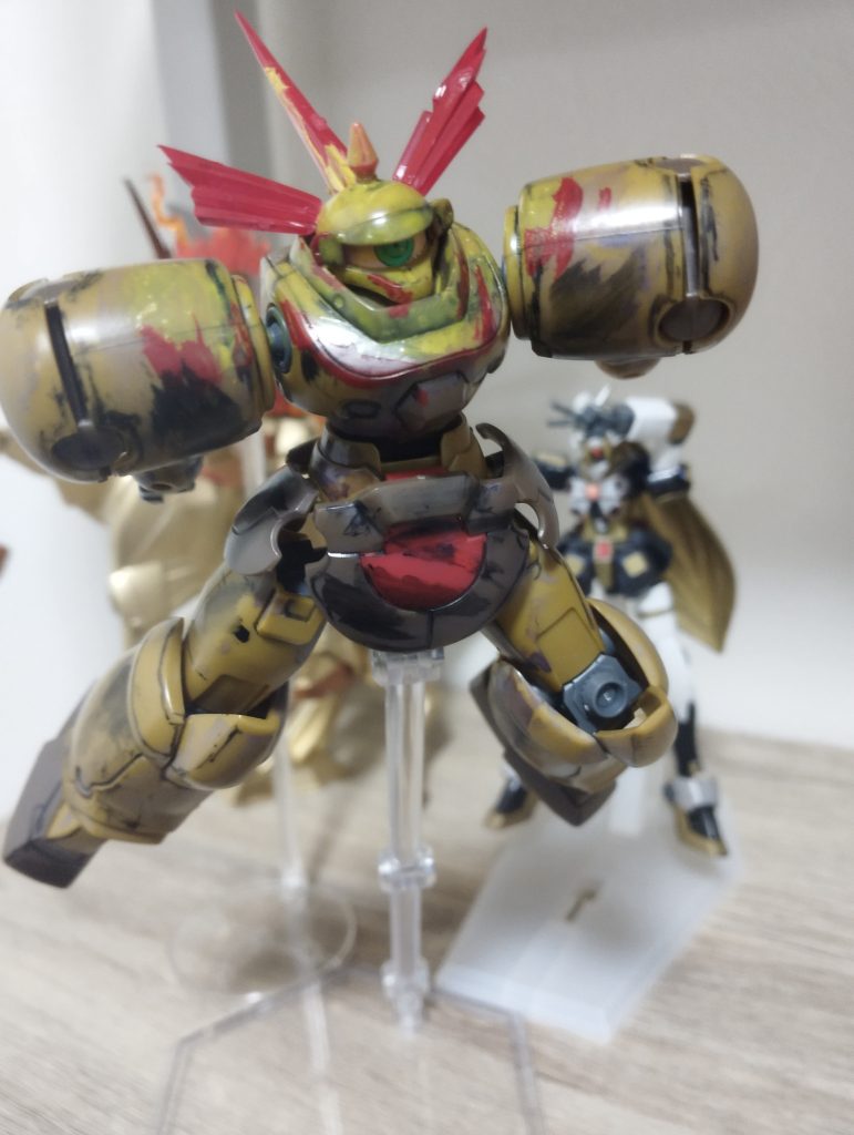 今回の被害者デスアーミーさん。雰囲気を出すために汚くしてみました。ウェザリングなんて格好つけた言い方はしません。ただただ汚いデスアーミーさん。