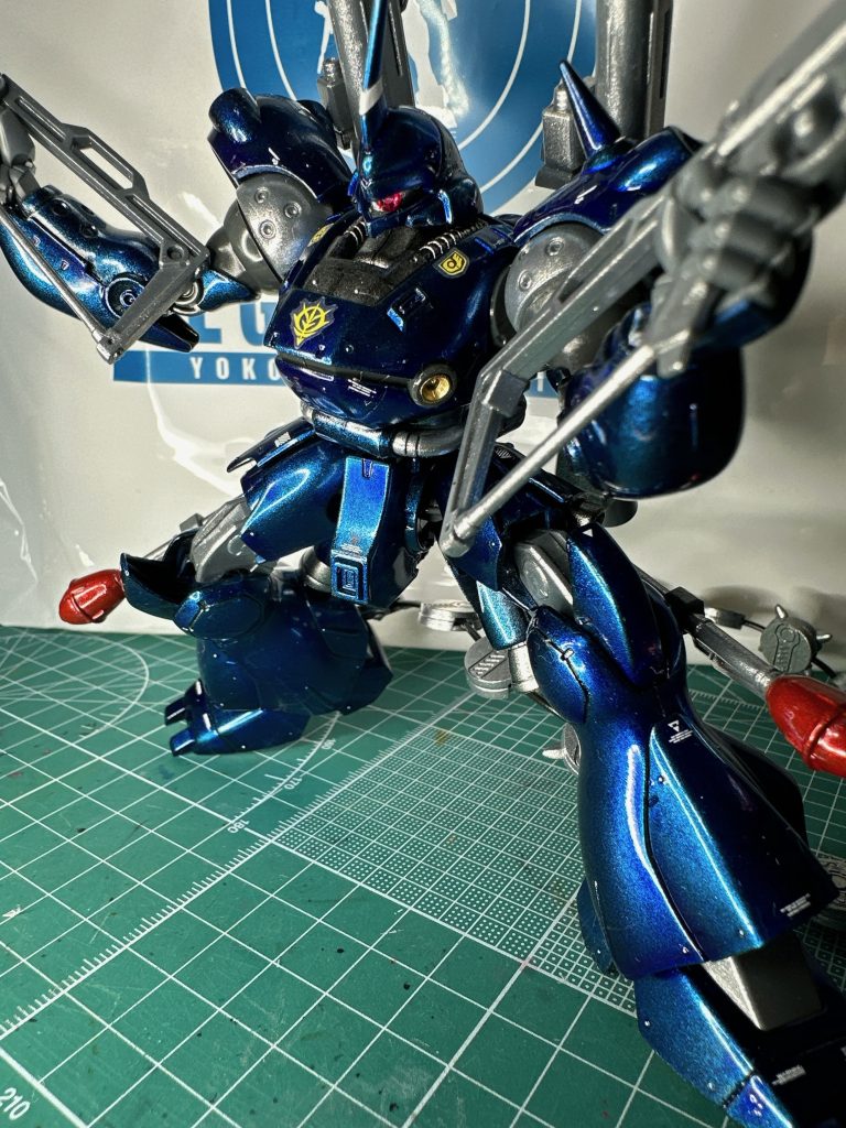 各部アイアンボールで鉄板っぽくしたかったが、ダマと混じって残念な感じ。塗り漏れもご愛嬌