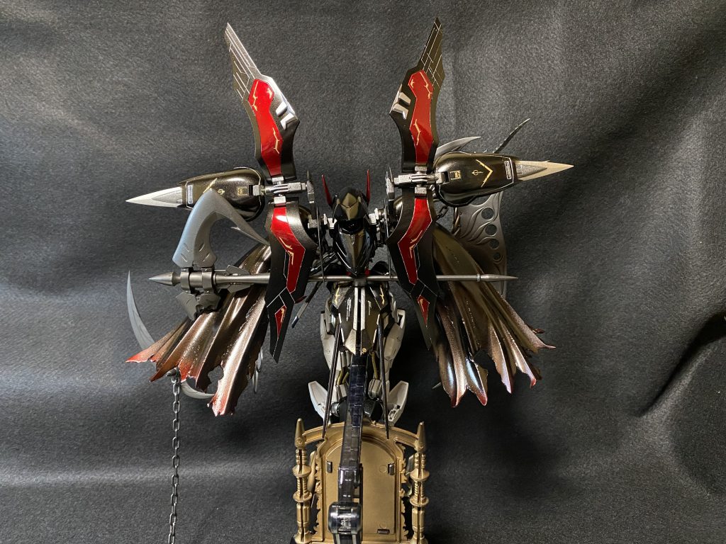 ✨バックショットで１枚✨投稿が初めてなので写真の撮り方・照明などは優しい目で見て下さい😂  背景は１００均のフェルトを突っ張り棒に貼り付けて垂らしてみました〜w