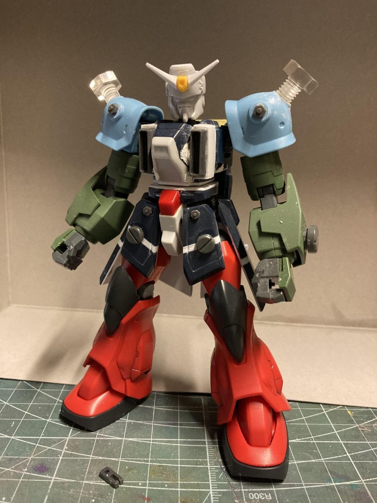 制作途中足もディテールを追加しようか考えたけど、ゴテゴテにせずシンプル塗装のみにしました。