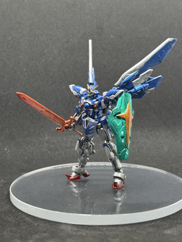 以上になります!今回は塗装で遊んだ感が強いです、ガンマカのメタル系もバーニアや武器以外で初めて使いました、なかなか綺麗に塗るのは難しかったです😭最後までご覧いただきありがとうございます!P.S.ザク砂はもうちょい待って下さいまし。