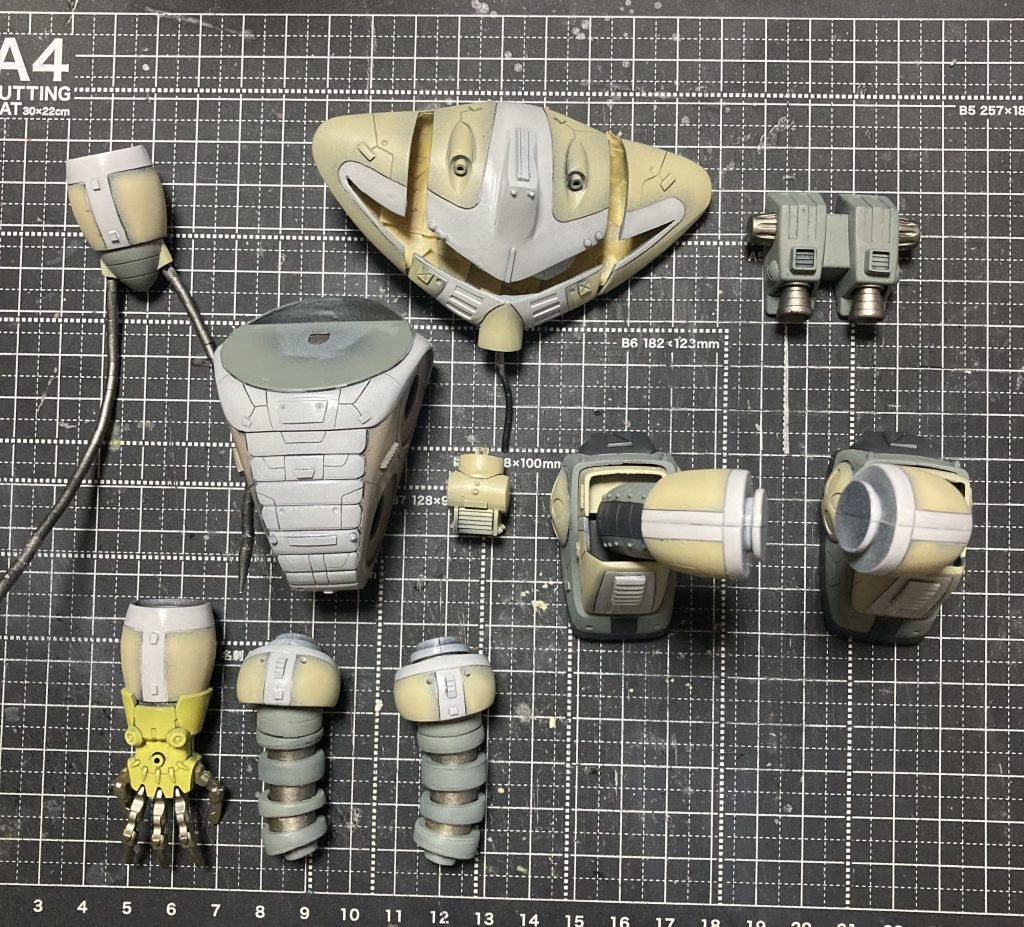 合わせ目ガン無視💦久しぶりのガンプラ制作で作業手順ど忘れして💦何回やり直ししたことやらww