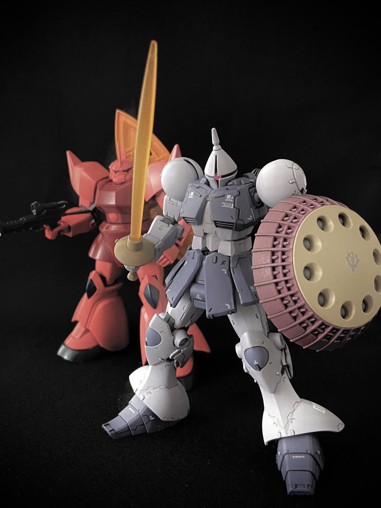 やはりシャア専用ゲルググとの2ショットが撮りたくなります。