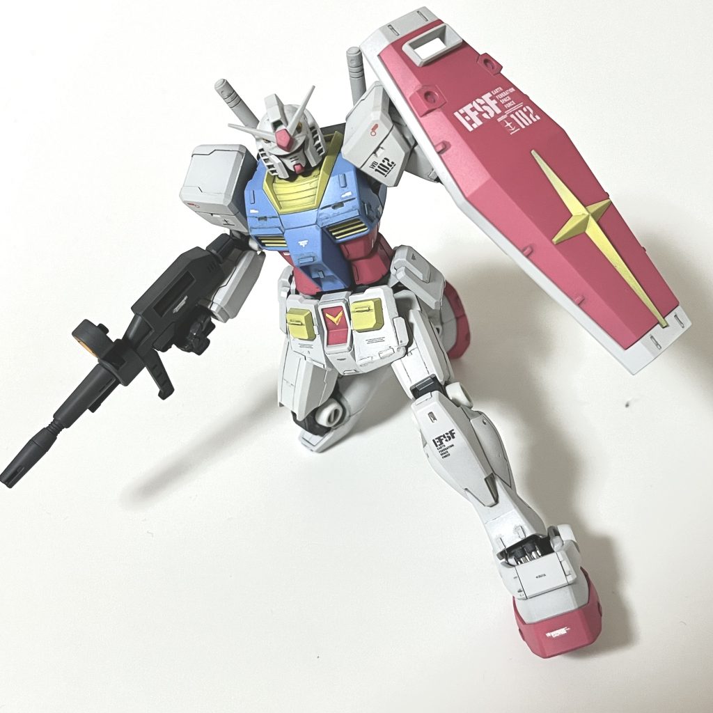 塗装ハゲが怖くてぎこちないポーズ その2