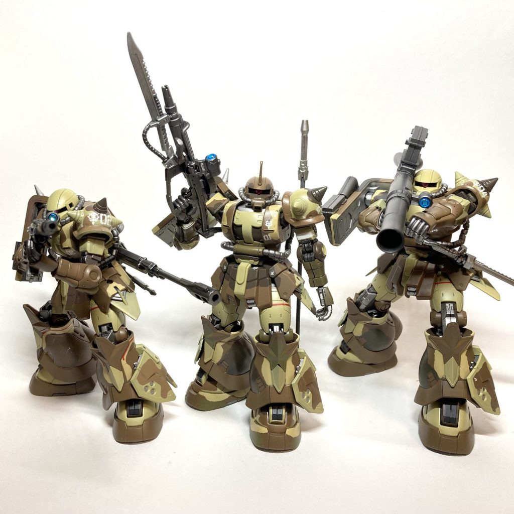 ガンプラまとめ売り　サザンクロス隊 Amazon.co.jp: 褐色のサザンクロス隊 5体セット HG 1 144 高