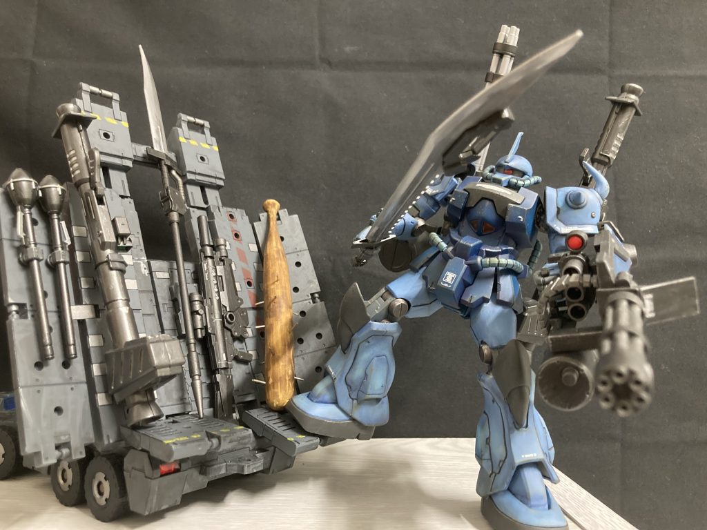 30mmエグザビーグル(カスタマイズキャリア)も同時作成。武器たくさん用意する潔くないノリスさん