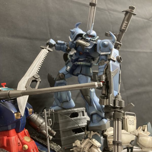 死場所を見つけられないグフカスタム