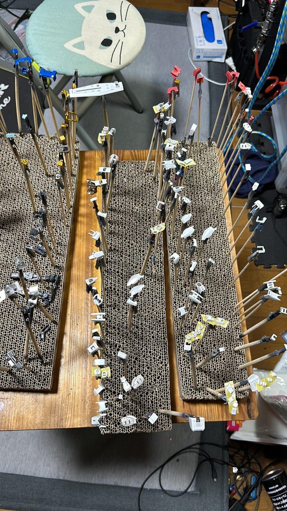 同じ白でも3色で構成されているので塗り分けがしびれました。