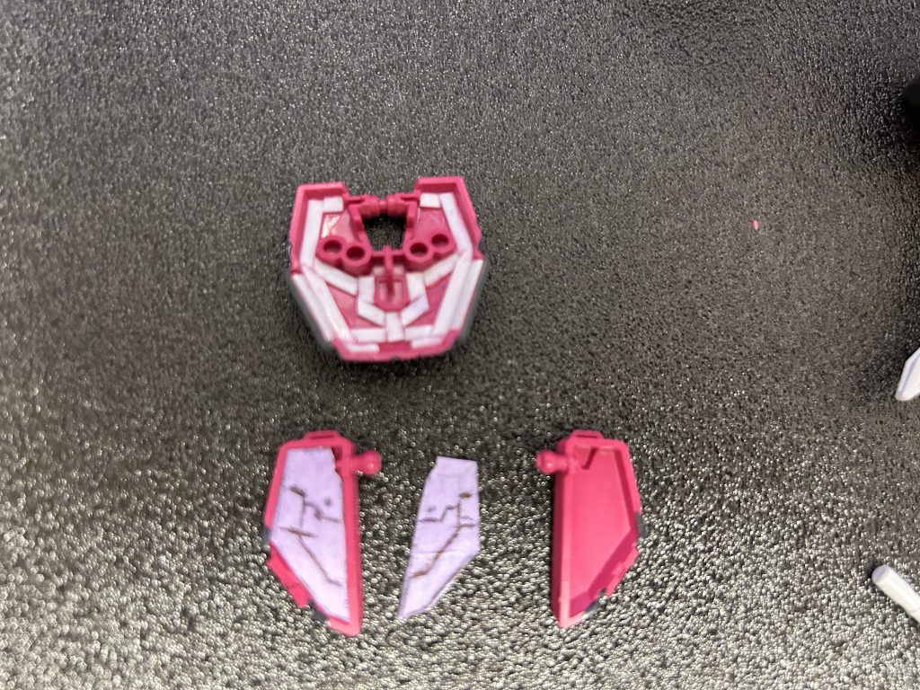 スカート部裏打ち練習