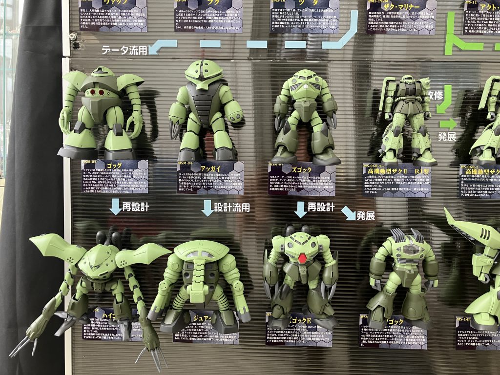 今回はジオン水泳部を新たに制作。緑で違和感あるかもしれませんがね。