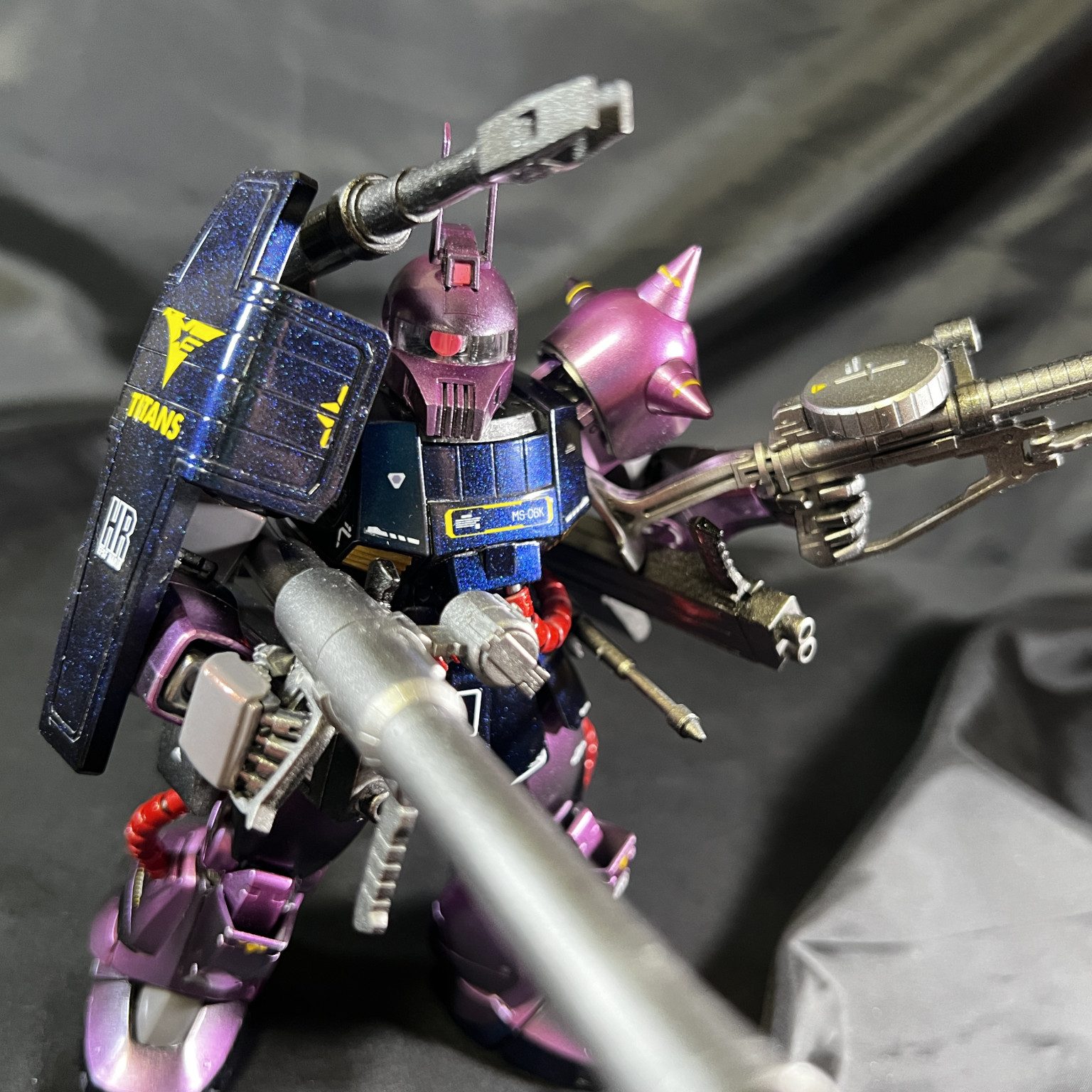 ザクキャノンZガンダムVer.メタリック塗装｜R.FACTORYさんのガンプラ