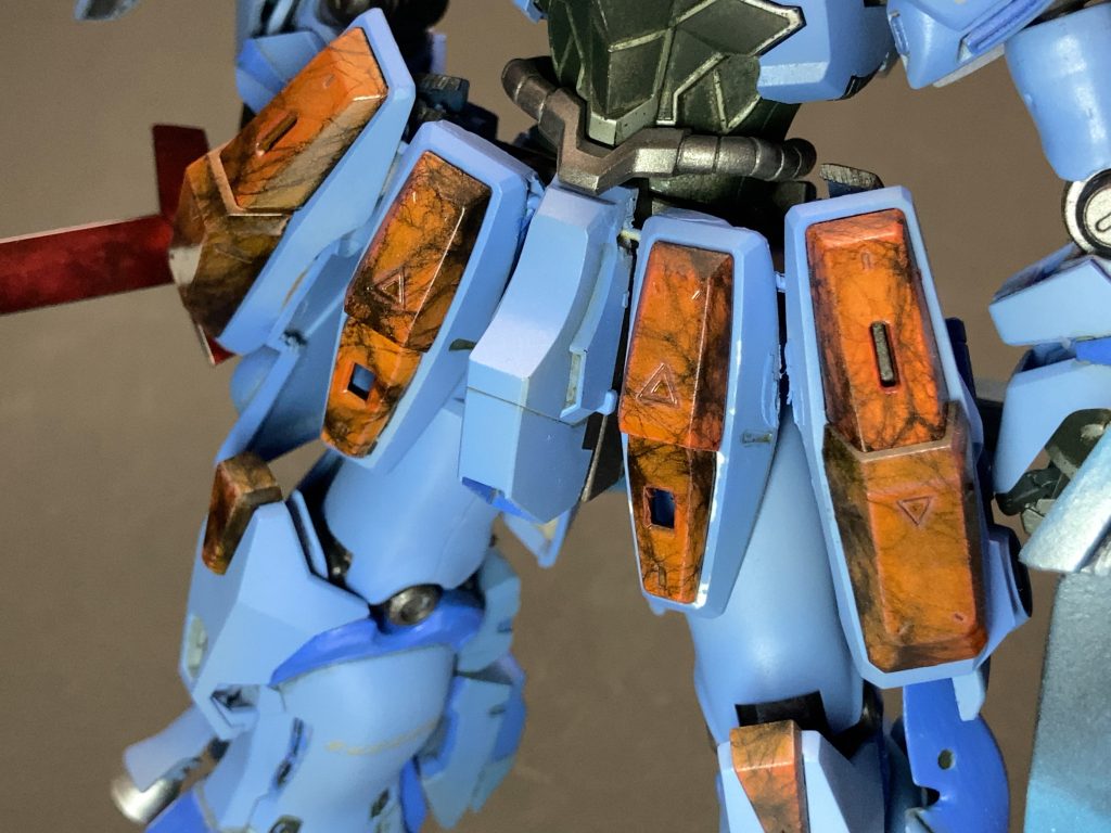 こちらはクリアオレンジをコート