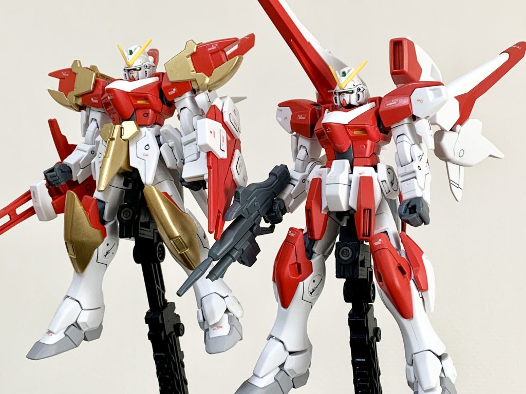 以下、同時に作ったV2アサルトと2ショットです。