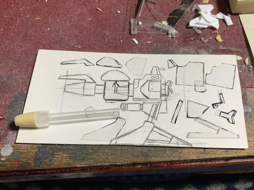 メガバズーカランチャーの制作風景です。