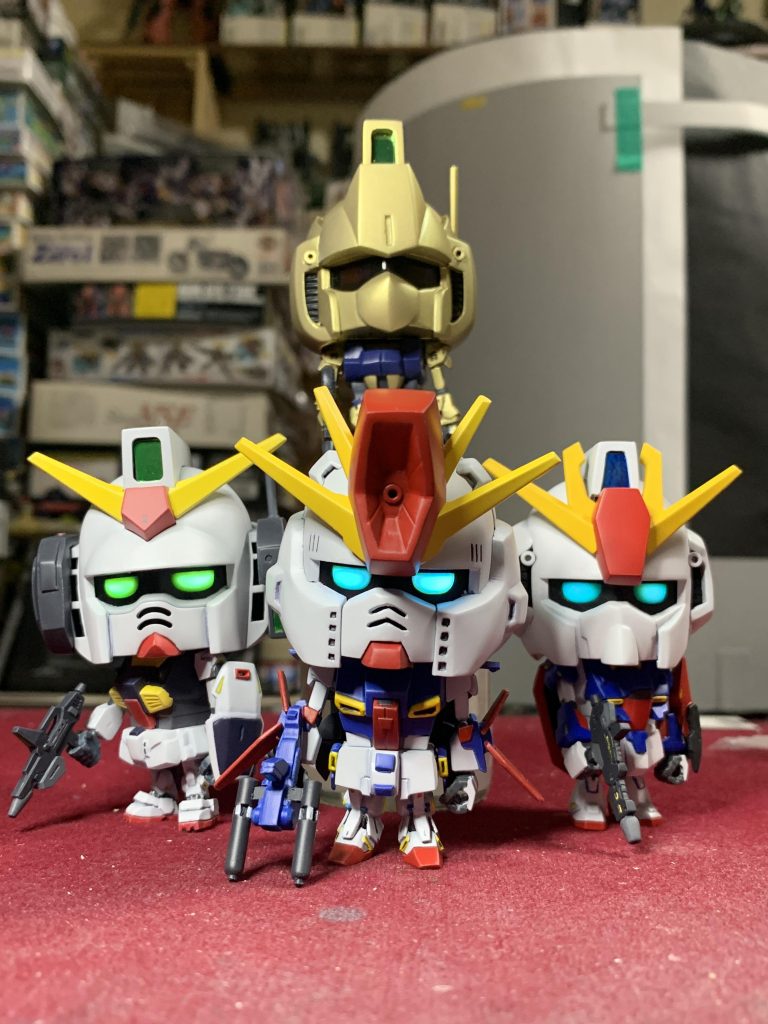 他のガンプラくんたちと。